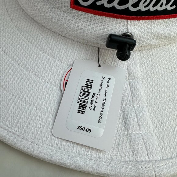 NEW Titleist Tour Aussie White/Black Bucket Golf Hat New with Tags - Picture 6 of 6